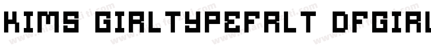 Kims GirlTypeFrLt DFGirl字体转换